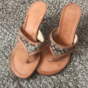 Coach Sandals size 7 in fair condition